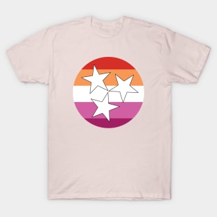 Tennessee Flag Lesbian Pride Shirt, TN Flag, LGBT, LGBTQIA, Rainbow, Pansexual, Asexual, Pride flag, Gay, Pansexual, Trans, Queer, Nashville, Memphis, Chattanooga T-Shirt